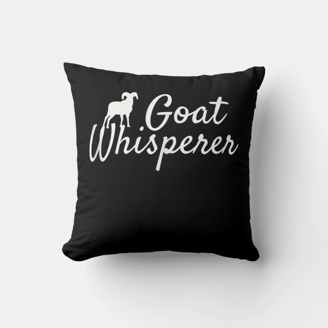 Getter Whisperer Cute Goat Älskare Djuruppfödning Kudde (Framsida)