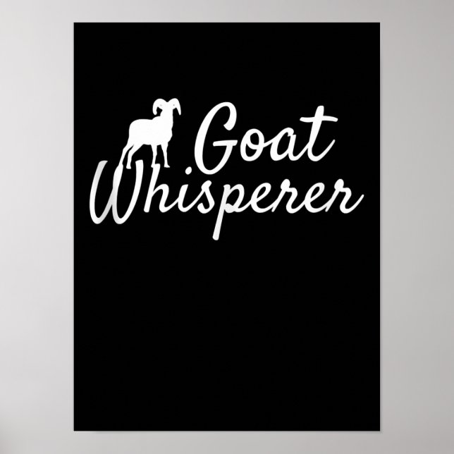 Getter Whisperer Cute Goat Älskare Djuruppfödning Poster (Framsidan)