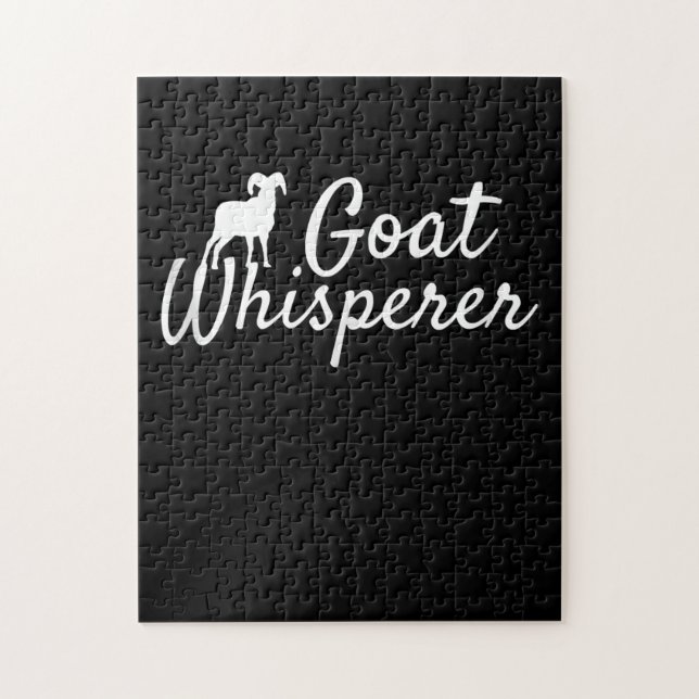 Getter Whisperer Cute Goat Älskare Djuruppfödning Pussel (Vertikal)