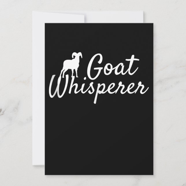 Getter Whisperer Cute Goat Älskare Djuruppfödning Spara Datumet (Framsida)