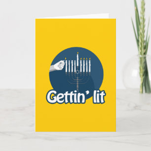 GETTIN LIT HANUKKAH HELGKORT