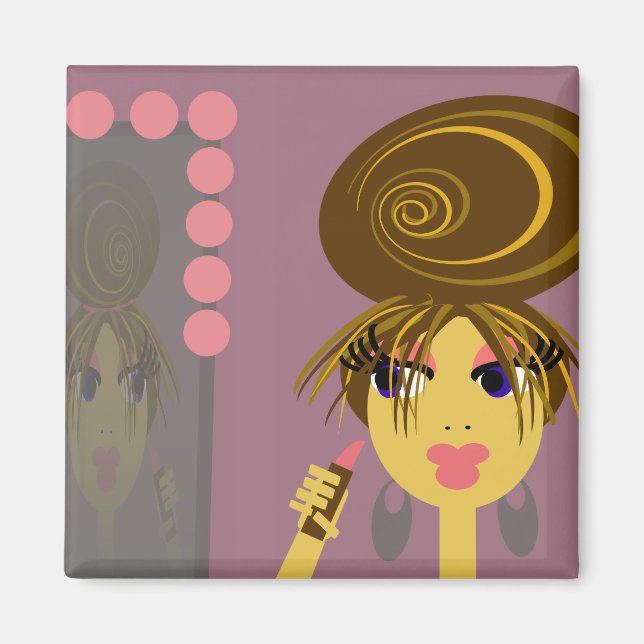 Gettin Redo Pop Art Magnet (Framsidan)