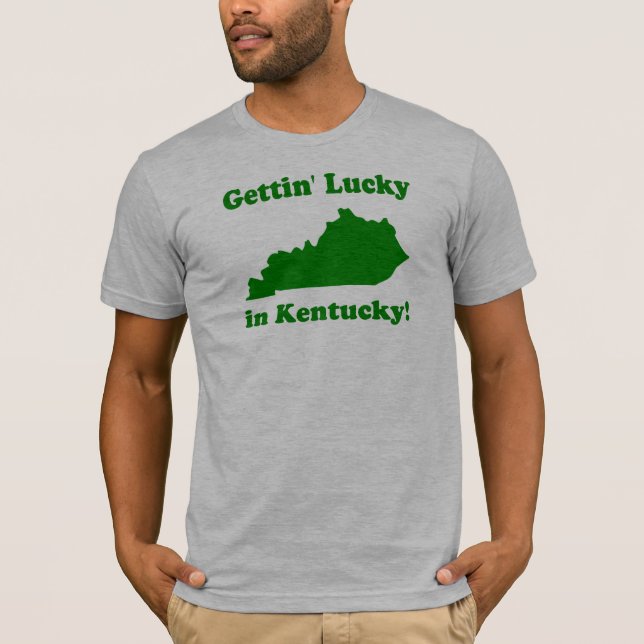 Getting som är lycklig i Kentucky Tee Shirt (Framsida)
