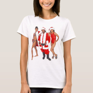 Getto Santa och hans älvor från huvan T-shirt
