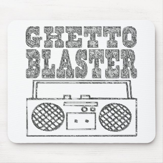 Gettoblaster-Mousepad Musmatta (Framsidan)