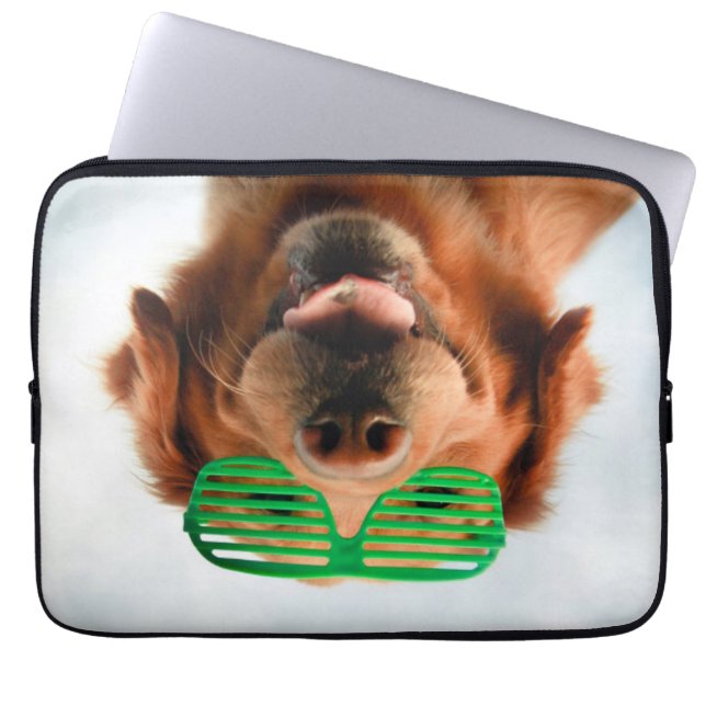 Getty avbildar den | hunden med exponeringsglas laptop fodral (Framsidan)