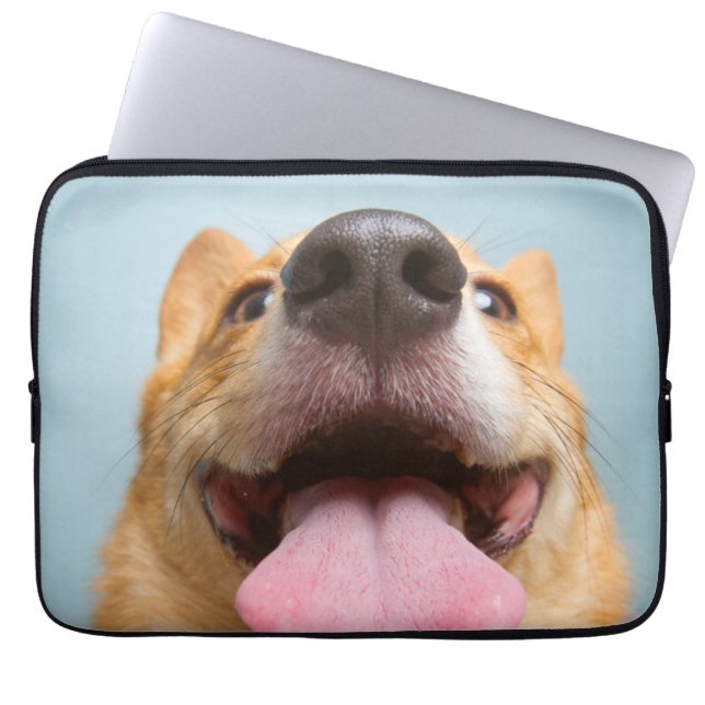 Getty avbildar | den jätteglada corgien laptop fodral (Framsidan)
