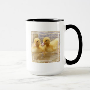 Getty avbildar luddiga gula Ducklings Mugg