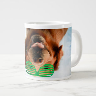 Getty Bilder  Hund med glas Jumbo Mugg