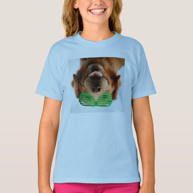 Getty Bilder | Hund med glas T-shirt (Framsida)