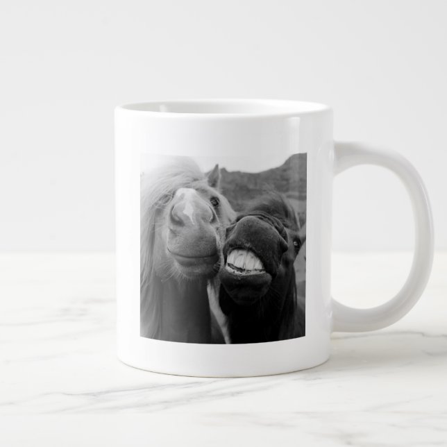 Getty Bilder| Lekande hästar Jumbo Mugg (Höger)