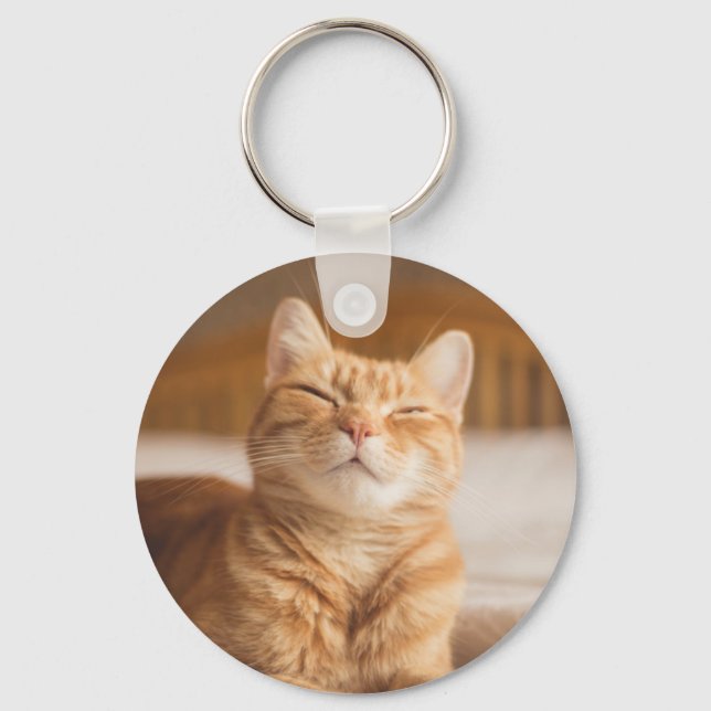 Getty Bilder | Sömnig Katt Nyckelring (Framsida)