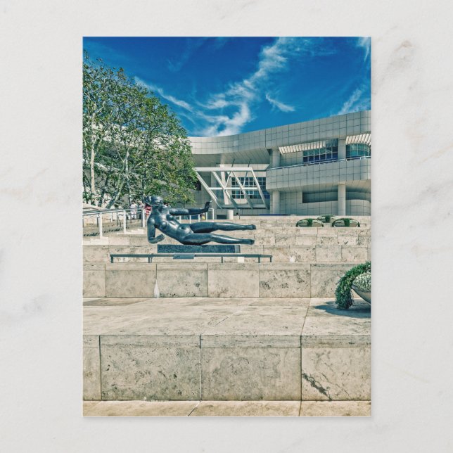 Getty Center Arrival Plaza Vykort (Framsida)