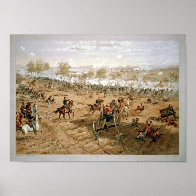 Gettysburg 1-3 juli 1863 poster (Framsidan)