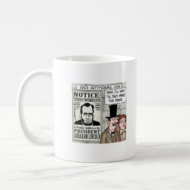 Gettysburg Adress Kaffemugg (Vänster)