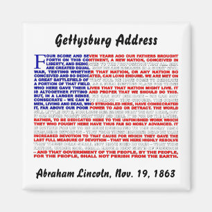 Gettysburg adress magnet