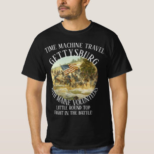 GETTYSBURG AMERIKANSKA INBORDESKRIGET 20TH MAINE V T SHIRT