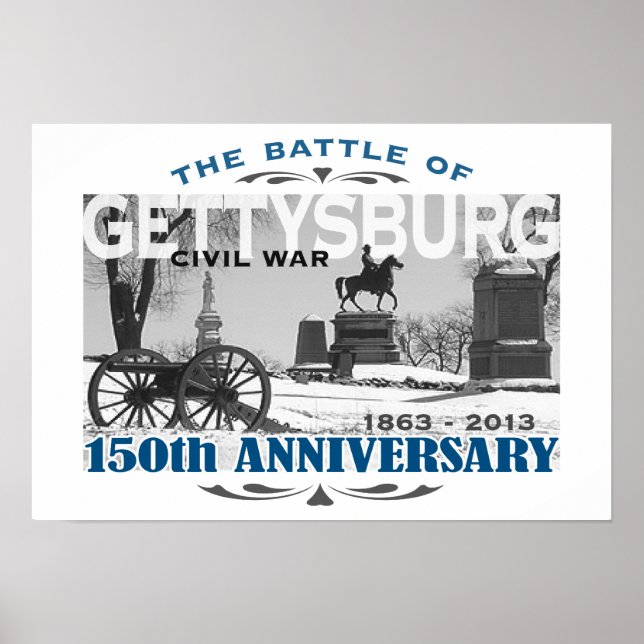 Gettysburg Battle 150-årsdagen Poster (Framsidan)