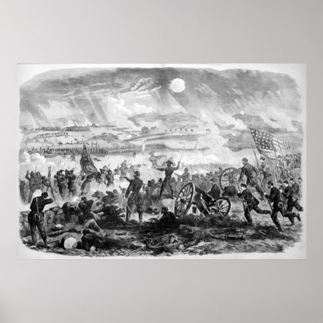Gettysburg Battle Scene Poster (Framsidan)