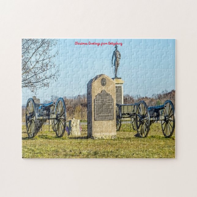 Gettysburg Battlefield. Jigszle Puzzle Pussel (Horisontell)