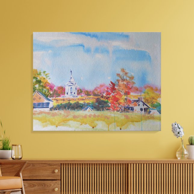 Gettysburg Battlefield Landscape / Larry Lerew Canvastryck (Insitu (Vardagsrum))