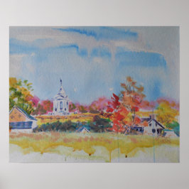 Gettysburg Battlefield Landskap / Larry Lerew Poster
