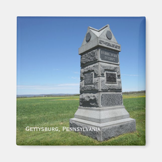Gettysburg Battlefield Magnet (Framsidan)