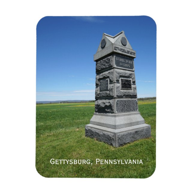 Gettysburg Battlefield Magnet (Vertikal)