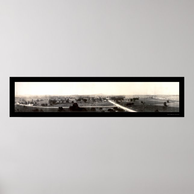 Gettysburg Battlefield Photo 1918 Poster (Framsidan)