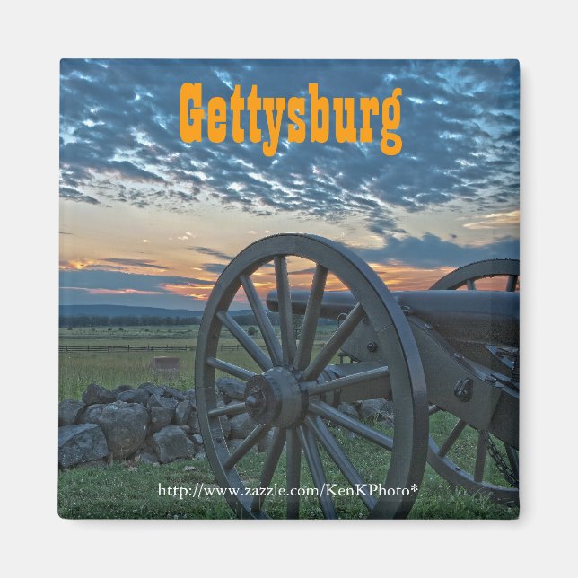 Gettysburg Cannon II Magnet (Framsidan)