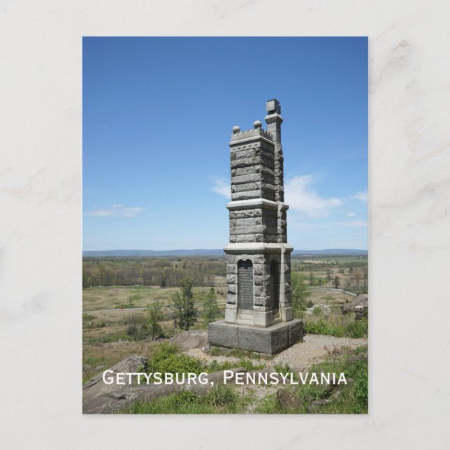 Gettysburg fältet i Pennsylvania Vykort (Framsida)