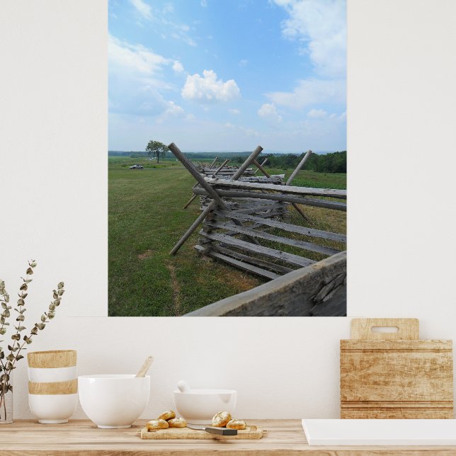 Gettysburg Fences Poster (Kök)