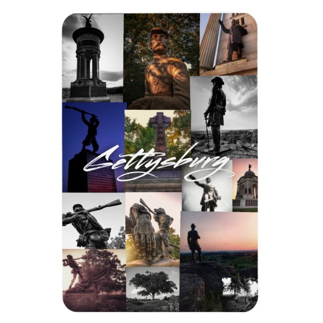 Gettysburg Monuments Magnet (Vertikal)