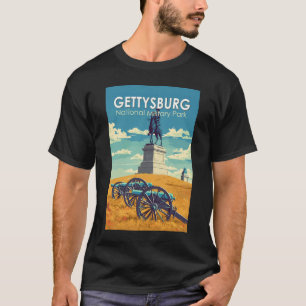 Gettysburg National Military Park Resa Retrokonst T Shirt