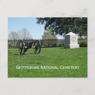 Gettysburg Nationalkyrkogård Vykort