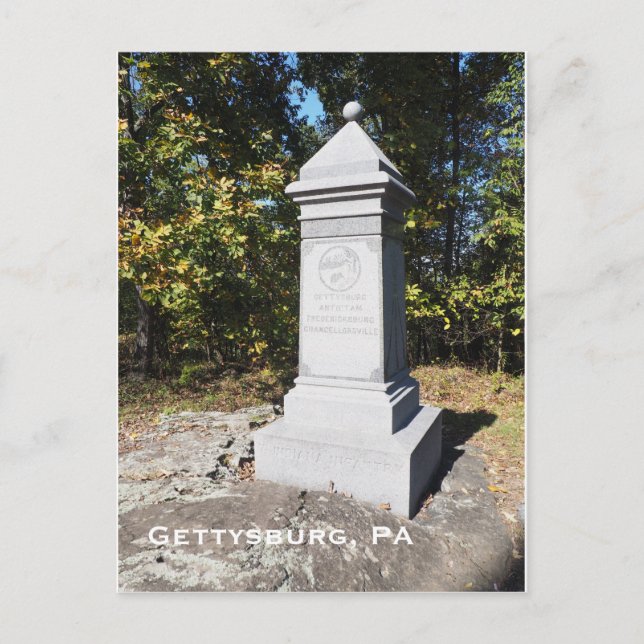 Gettysburg PA Vykort (Framsida)