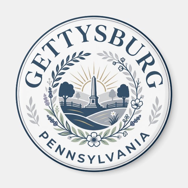 Gettysburg, Pennsylvania Pennsylvania Magnet (Framsidan)