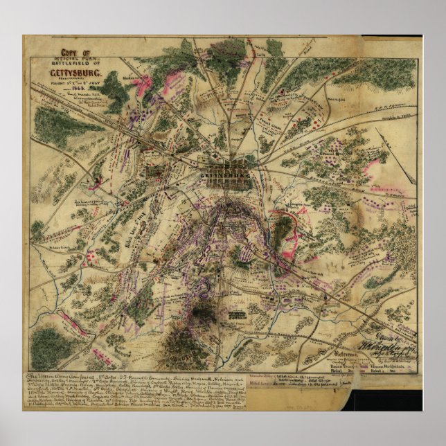 Gettysburg-planen Poster (Framsidan)