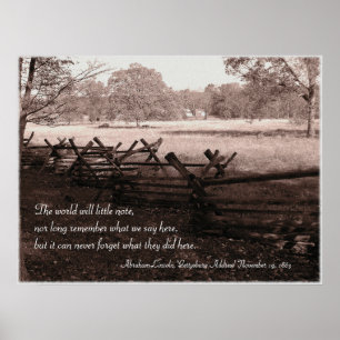 Gettysburg - slagfältaffisch #2 poster