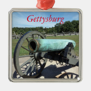 Gettysburg slagfältprydnad julgransprydnad metall