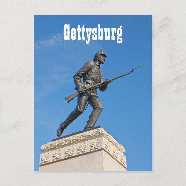 Gettysburg Statue I vykort (Framsida)