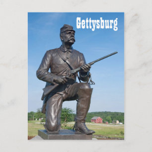 Gettysburg Statue II-vykort Vykort