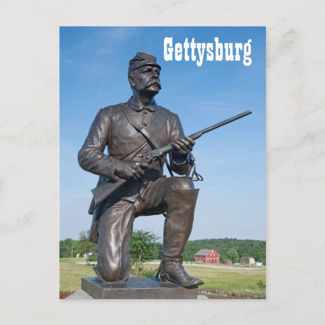 Gettysburg Statue II-vykort Vykort (Framsida)