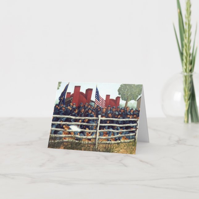 Gettysburg strid på brickyarden noterar kort 3 (Framsida)