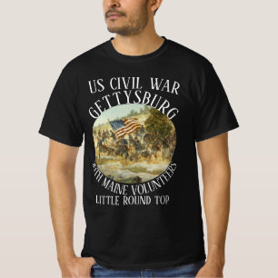 GETTYSBURG US CIVIL KRIG 20:E FRIVILLIGA FRIVILLIG T SHIRT