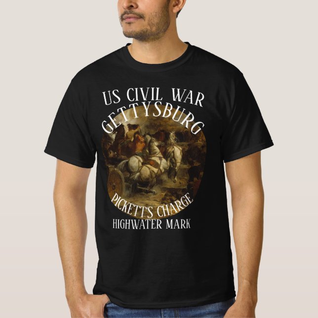 GETTYSBURG US CIVIL KRIG PICKETT:S AVGIFT T SHIRT (Framsida)