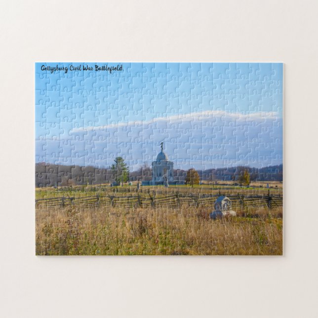 Gettysburgs slagfält. pussel (Horisontell)