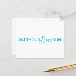 #GetYourBarsRun-vykort Vykort