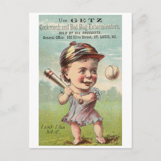 Getz-kackerlackor och säng-kryp-exterminatorer vykort (Framsida)