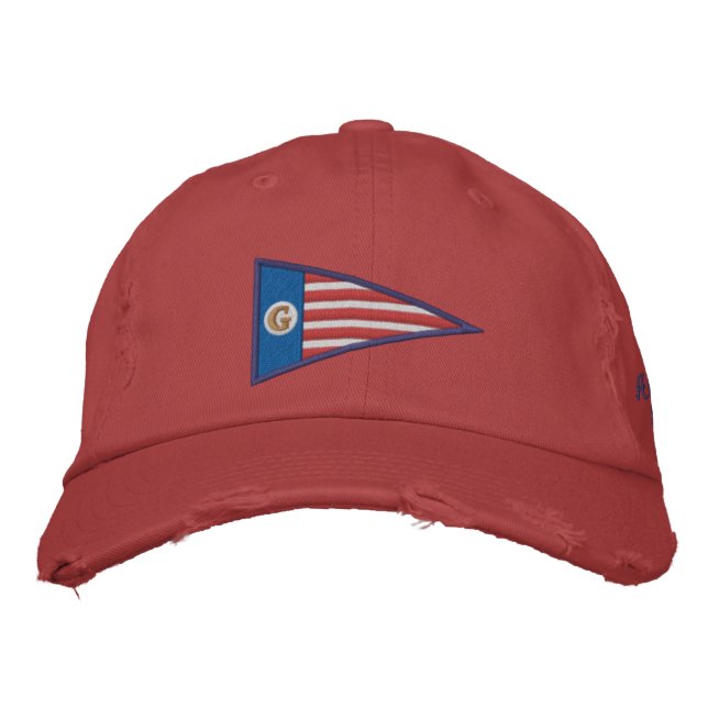GEUEE Flag Series: Amerika Broderad Keps (Framsida)